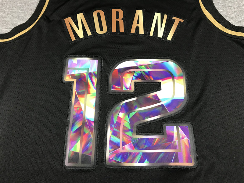 Men's Memphis Grizzlies Ja Morant Black Diamond Swingman Authentic Jersey
