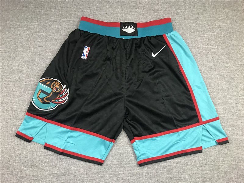 Men's Memphis Grizzlies Black/Turquoise Basketball Shorts