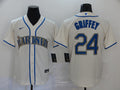 Men's Seattle Mariners Ken Griffey Jr. Beige Replica Baseball Jersey