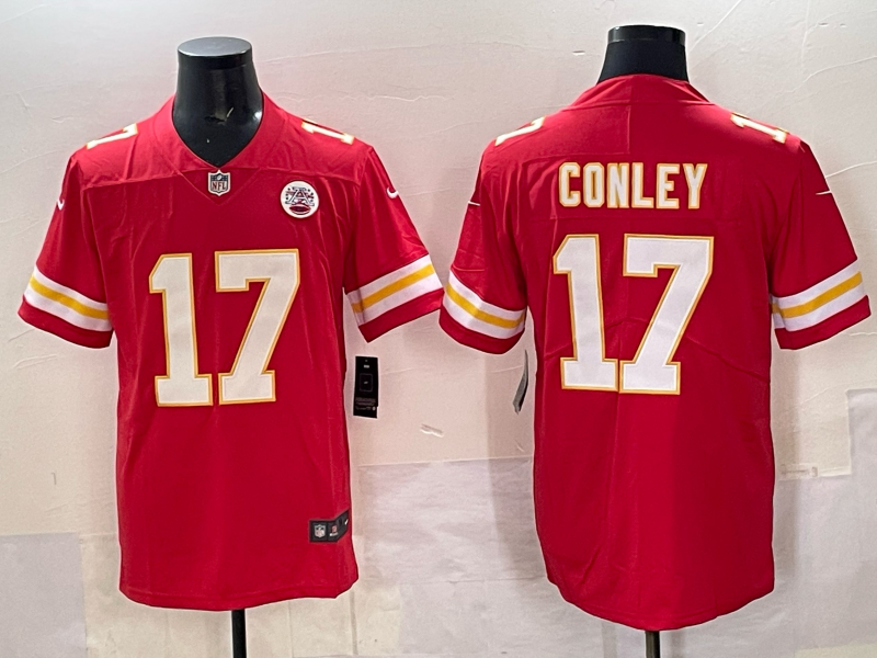 Men's Kansas City Chiefs Chris Conley Red Game Player Jersey