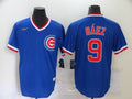 Men's Chicago Cubs Javier Baez Blue Game Jersey