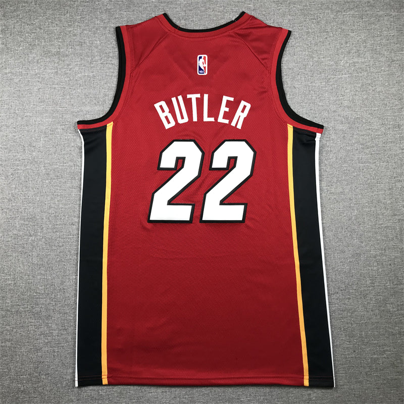 Men's Miami Heat Jimmy Butler NBA Red Swingman Jersey
