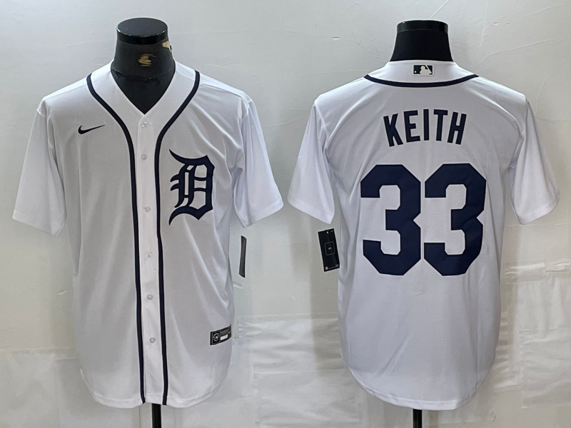 Men's Detroit Tigers Colt Keith White Home Limited Player Jersey