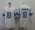 Men's Detroit Lions Calvin Johnson White Game Jersey