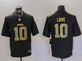Men's Green Bay Packers Jordan Love Black Fashion Game Jersey