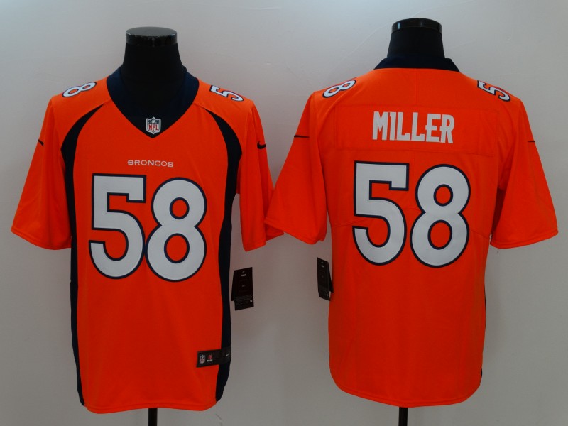 Men's Denver Broncos Von Miller Orange Game Jersey