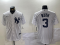 Men's New York Yankees Babe Ruth White Game Player Jersey