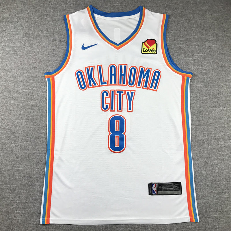 Men's Oklahoma City Thunder Jalen Williams White Swingman Jersey - Association Edition