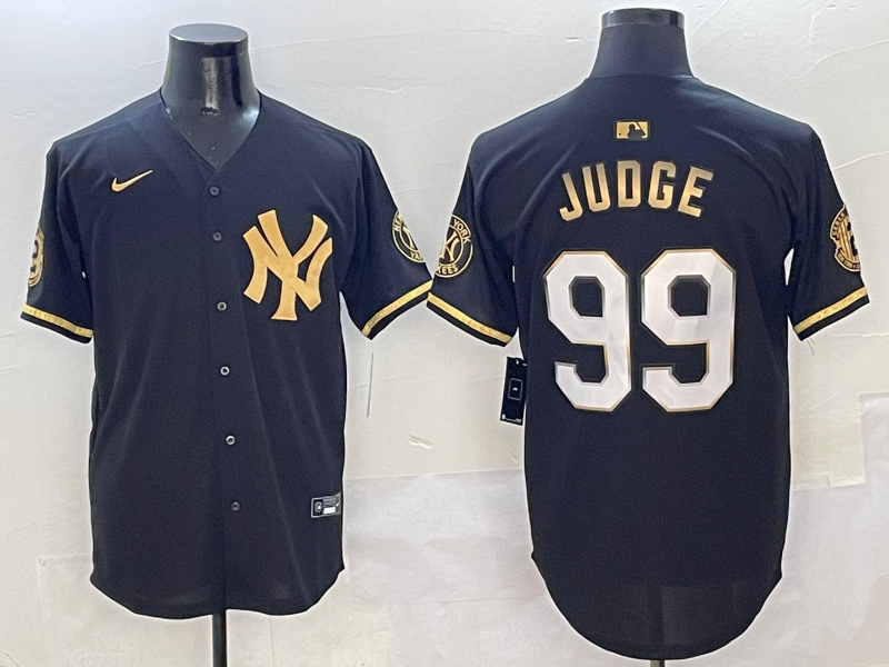 Men's New York Yankees Aaron Judge Black Player Game Jersey