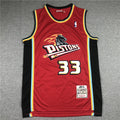 Men's Detroit Pistons Grant Hill 1998-99 Red Hardwood Classics Swingman Jersey