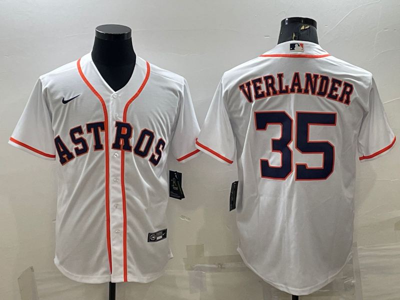 Men's Houston Astros Justin Verlander White Home Replica Jersey