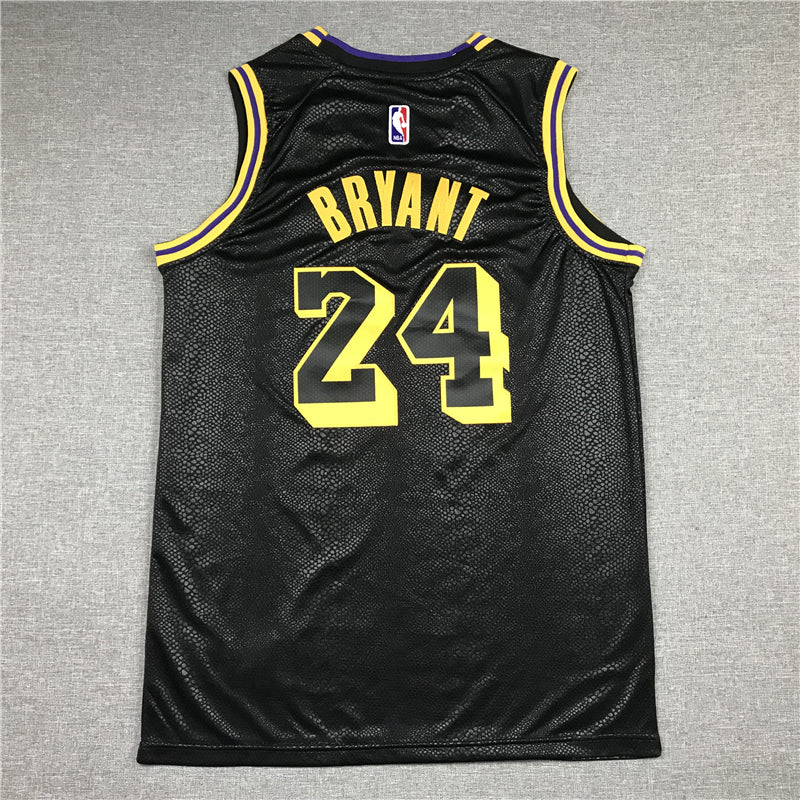 Men's Los Angeles Lakers Kobe Bryant Black City Edition Swingman Jersey