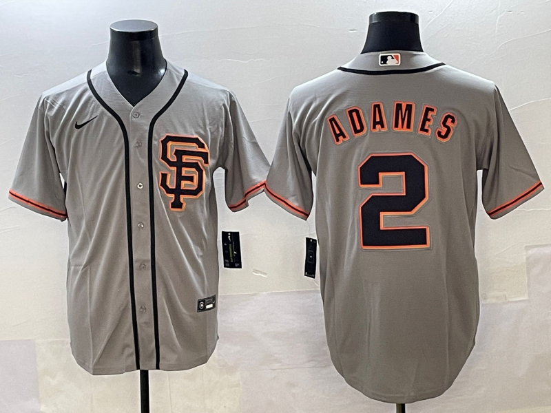 Men's San Francisco Giants Willy Adames Gray Limited Player Jersey