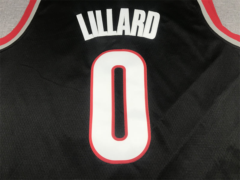 Men's Portland Trail Blazers Damian Lillard Black Swingman Jersey