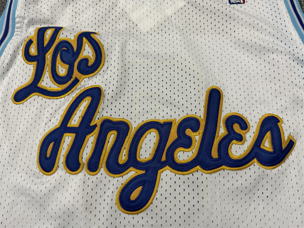 Men's Los Angeles Lakers Kobe Bryant 1996-97 White Hardwood Classics Authentic Jersey