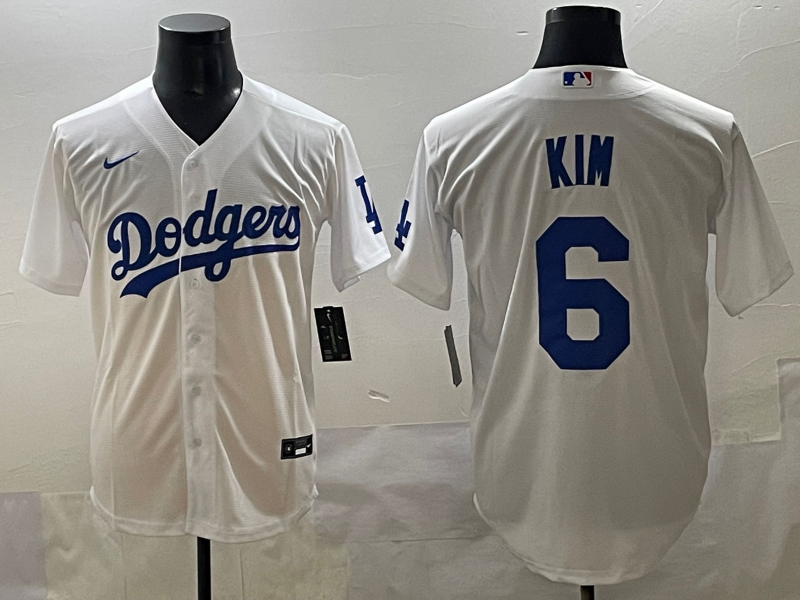 Men's Los Angeles Dodgers Hyeseong Kim White Replica Player Jersey