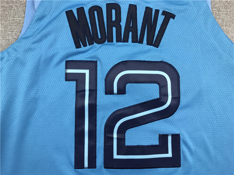Men's Memphis Grizzlies Ja Morant Blue Replica Fast Break Jersey