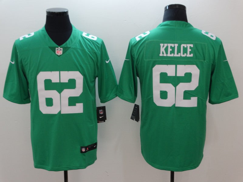 Men's Philadelphia Eagles Jason Kelce Green Game Jersey