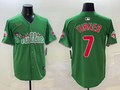 Men's Philadelphia Phillies Trea Turner Green Replica Team Jersey