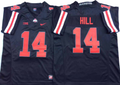 Men's Ohio State Buckeyes K.J. Hill Black Player Game Jersey