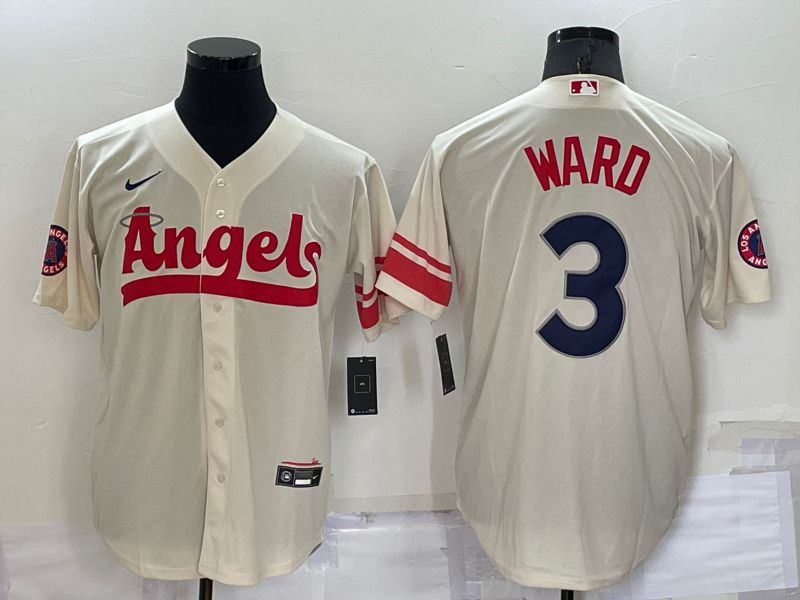 Men's Los Angeles Angels Taylor Ward Cream City Connect Replica Player Jersey