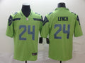 Men's Seattle Seahawks Marshawn Lynch Green Jersey