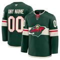 Men's Minnesota Wild Fanatics Green Home Premium Custom Jersey
