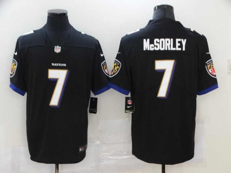 Men's Baltimore Ravens Trace McSorley Black Game Jersey
