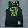 Men's Boston Celtics Larry Bird Black 1985/86 Hardwood Classics Swingman Jersey