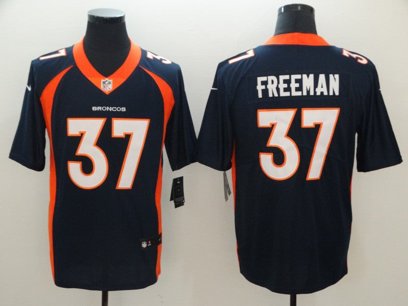 Men's Denver Broncos Royce Freeman Navy Game Jersey