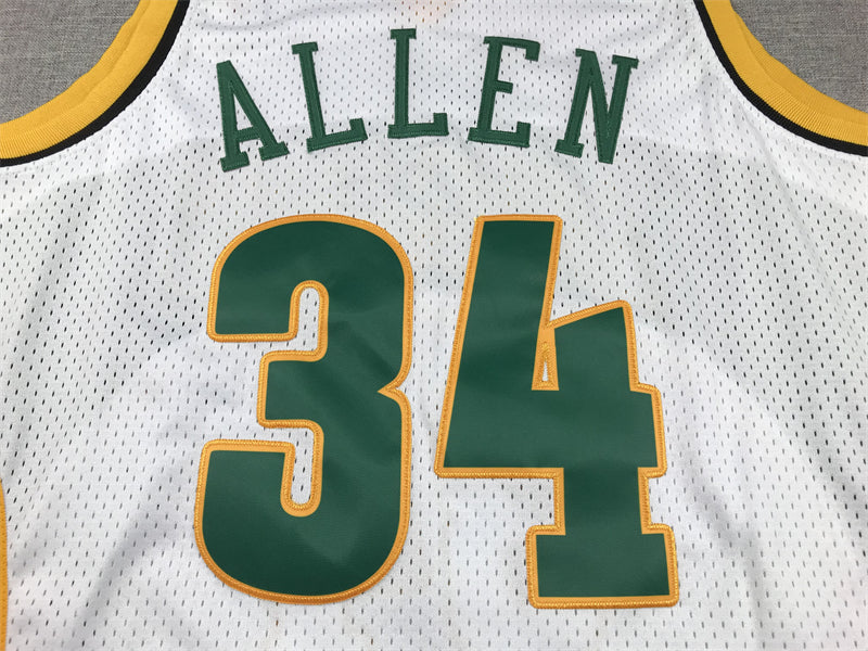 Men's Seattle SuperSonics Ray Allen White 2006-2007 Swingman Jersey
