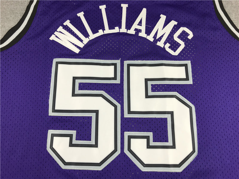 Men's Sacramento Kings Jason Williams Purple Hardwood Classics Swingman Jersey