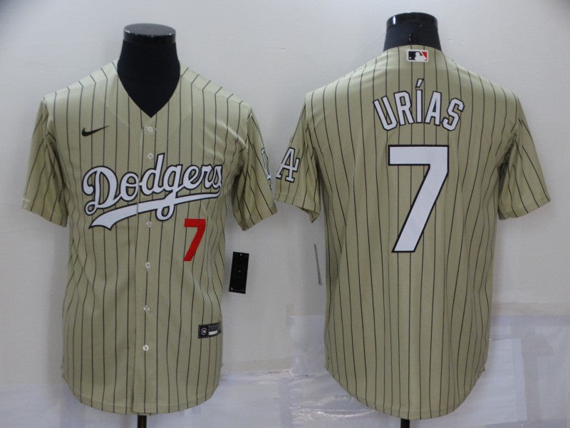 Men's Los Angeles Dodgers Julio Urias Gold Replica Baseball Jersey