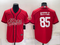 Men's San Francisco 49ers George Kittle Red Game Jersey Joint Edition