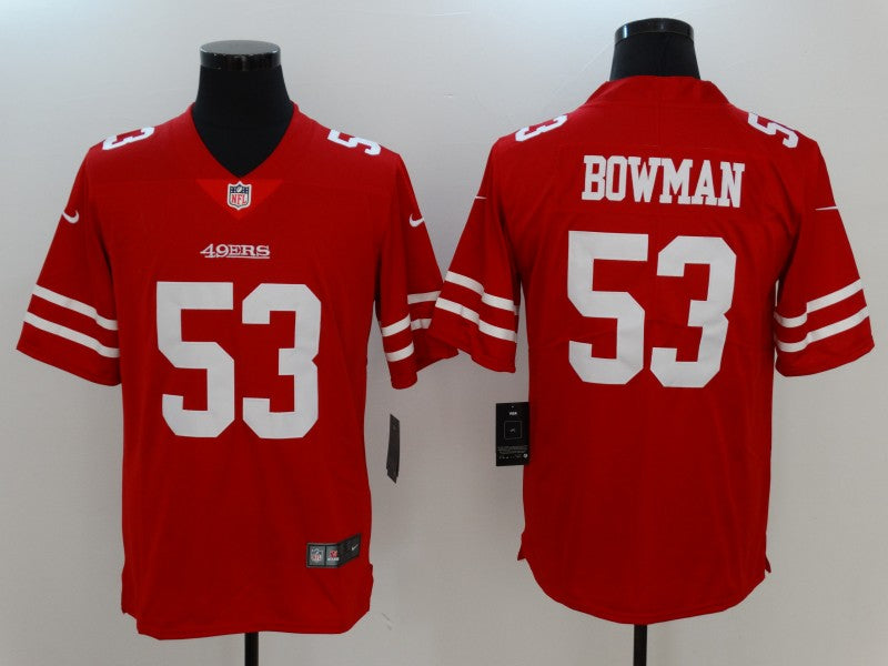 Men's San Francisco 49ers Navoro Bowman Red Game Jersey