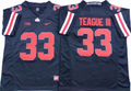 Men's Ohio State Buckeyes Master Teague III Black Player Game Jersey