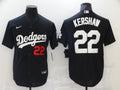 Men's Los Angeles Dodgers Clayton Kershaw Black Stitched Jersey
