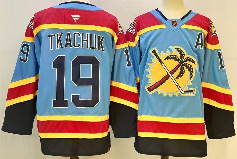 Men's Florida Panthers Matthew Tkachuk Fanatics Blue Player Jersey