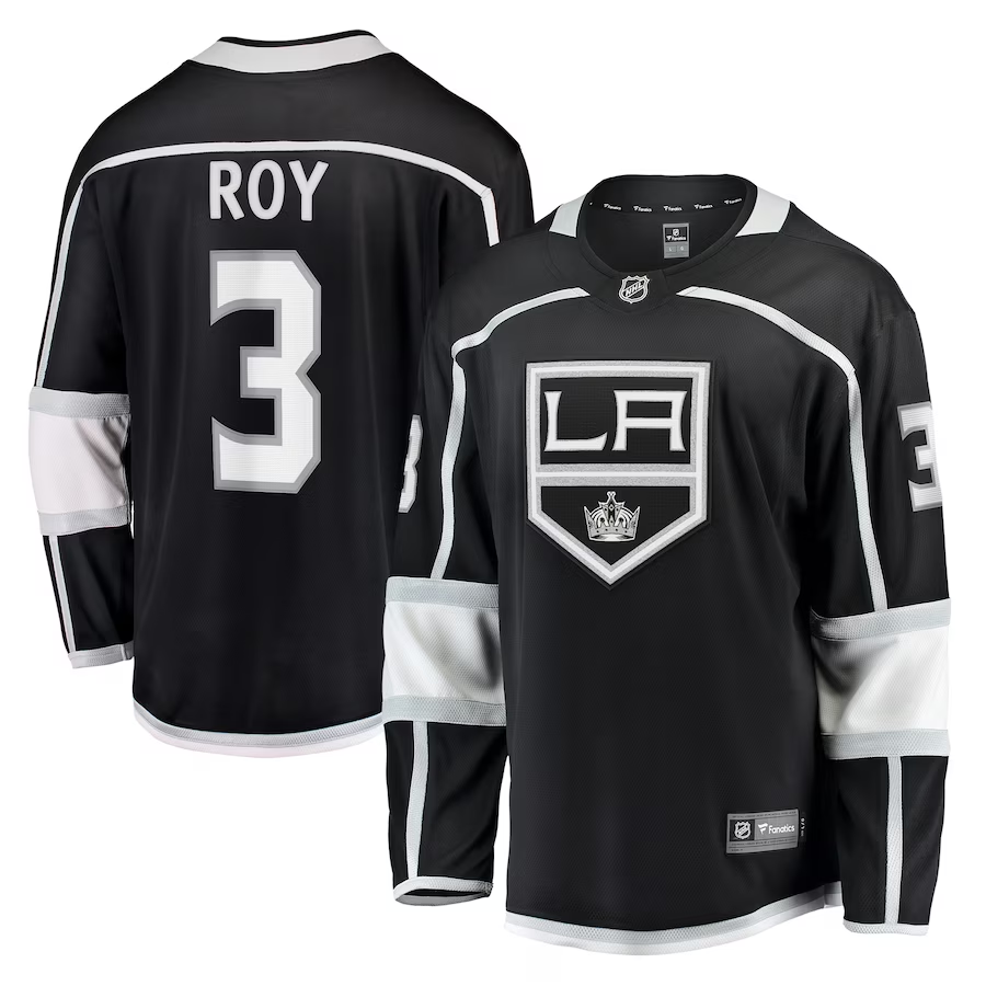Men's Los Angeles Kings Matt Roy Black Home Breakaway Player Jersey