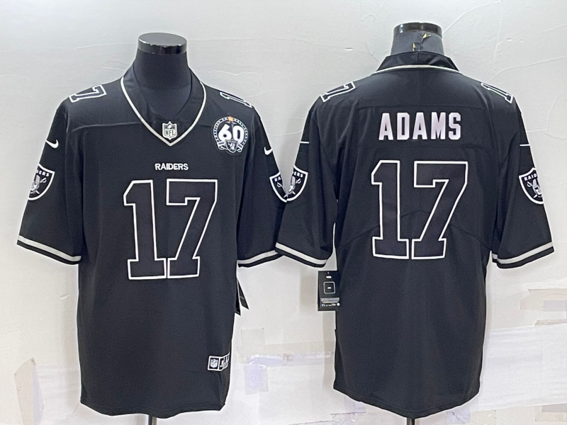 Men's Las Vegas Raiders Davante Adams Black Game Jersey