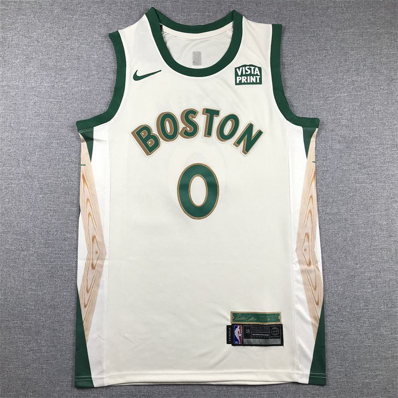 Men's Boston Celtics Jayson Tatum White 2023/24 Swingman Jersey - City Edition