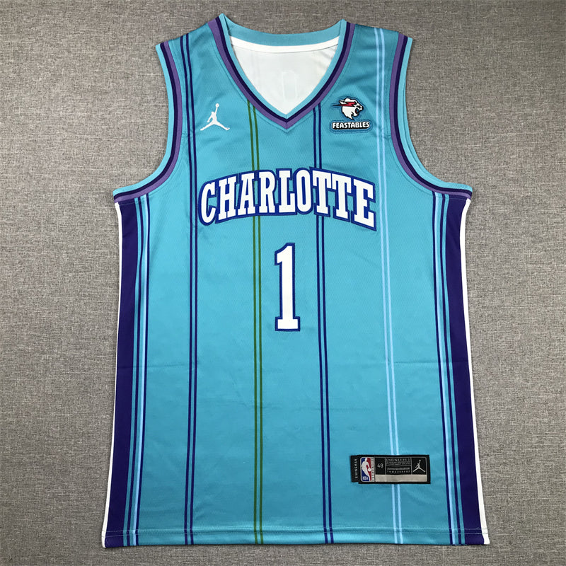 Men's Charlotte Hornets LaMelo Ball Teal 2023/24 Swingman Replica Jersey - Classic Edition
