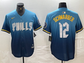 Men's Philadelphia Phillies Kyle Schwarber Blue 2024 City Connect Limited Player Jersey