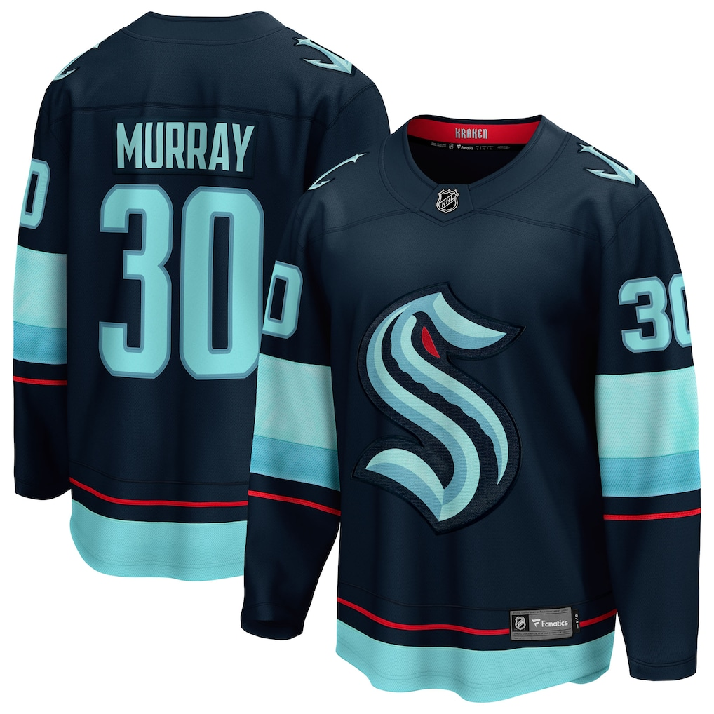 Men's Seattle Kraken Matt Murray Fanatics Deep Sea Blue Home Breakaway Jersey