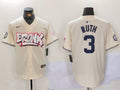 Men's New York Yankees Babe Ruth Cream Limited Player Jersey