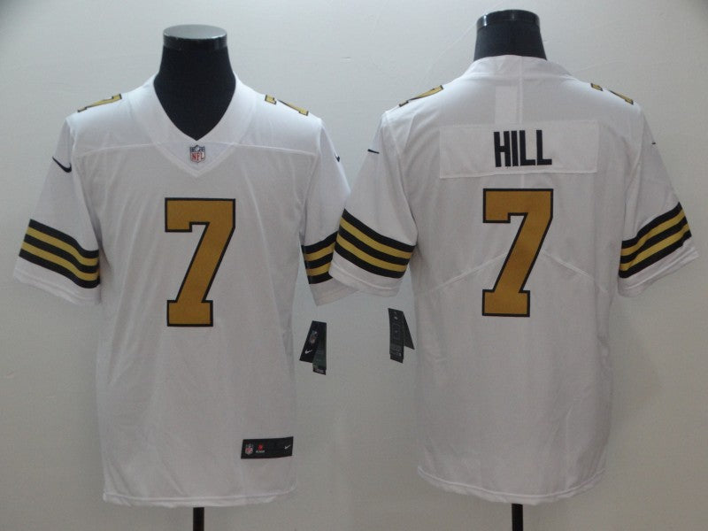 Men's New Orleans Saints Taysom Hill White Player Game Jersey