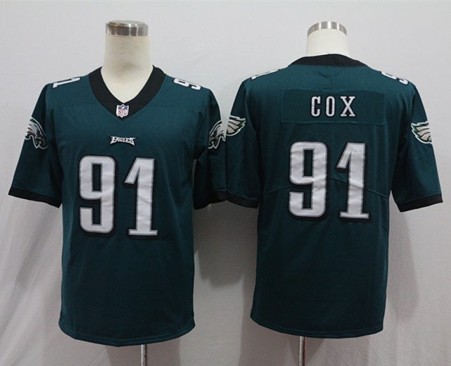 Men's Philadelphia Eagles Fletcher Cox Midnight Green Game Jersey