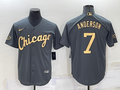 Men's Chicago White Sox Tim Anderson Gray Replica Player Jersey
