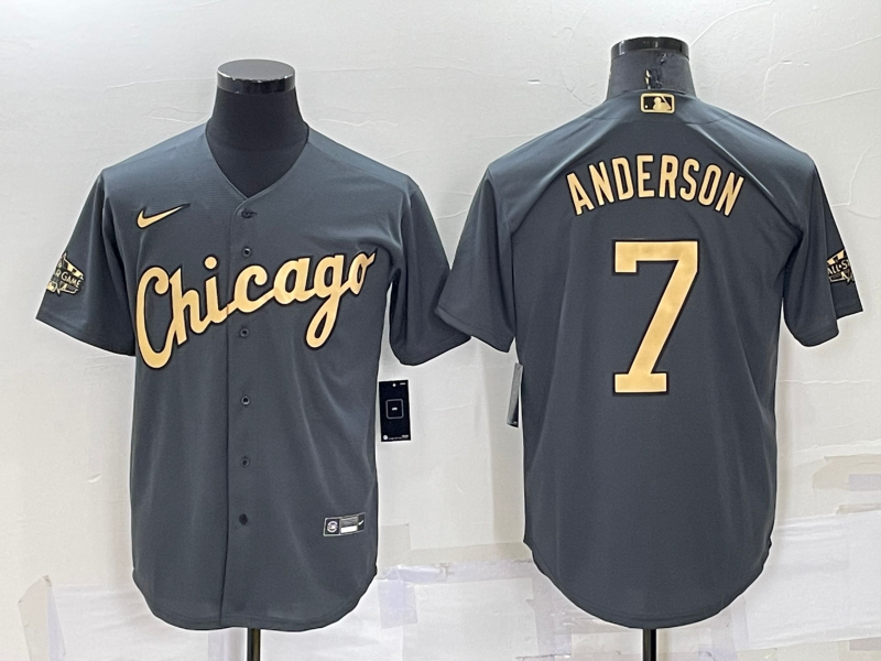 Men's Chicago White Sox Tim Anderson Gray Replica Player Jersey