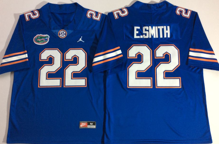 Men's Florida Gators Emmitt Smith Royal Player Game Jersey